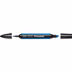 Winsor & Newton 0203054, Bleu, Multicolore, Azure, Fin/moyen, Pointe biseautée/balle, Rond