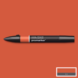Winsor & Newton 0203092, Orange, Multicolore, Burnt Orange, Fin/moyen, Pointe biseautée/balle, Rond