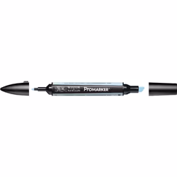 Winsor & Newton 0203204, Bleu clair, Multicolore, Cool Aqua, Fin/moyen, Pointe biseautée/balle, Rond