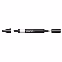 Winsor &amp; Newton 0203161, Gris, Multicolore, Cool Grey 1, Fin/moyen, Pointe biseautée/balle, Rond