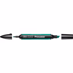 Winsor & Newton 0203289, Vert, Multicolore, Green, Fin/moyen, Pointe biseautée/balle, Rond
