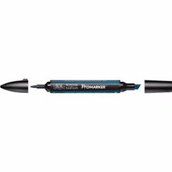 Winsor &amp; Newton 0203064, Bleu, Multicolore, Petrol Blue, Fin/moyen, Pointe biseautée/balle, Rond