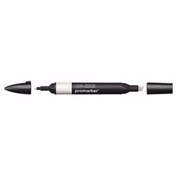Winsor & Newton 0203134, Gris clair, Multicolore, Warm Grey 1, Fin/moyen, Pointe biseautée/balle, Rond