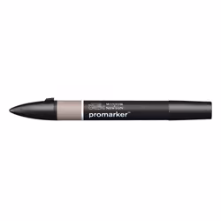 Winsor & Newton 0203132, Gris clair, Multicolore, Warm Grey 3, Fin/moyen, Pointe biseautée/balle, Rond