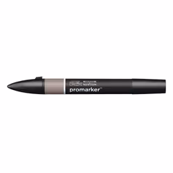 Winsor & Newton 0203131, Gris, Multicolore, Warm Grey 4, Fin/moyen, Pointe biseautée/balle, Rond