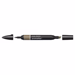 Winsor & Newton WG5, Gris, Couleurs assorties, Warm Grey 5, Fin/moyen, Pointe biseautée/balle, Rond