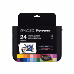 Winsor & Newton 884955043295 marqueur 24 pièce(s) Assortie Bleu, Bourgogne, Vert, Kaki, Citron vert, Orange, Rose, Rouge, Turquoise