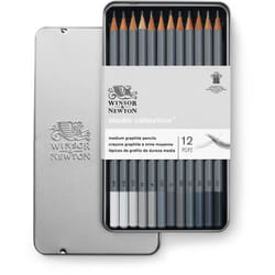 WINSOR & NEWTON Studio Collection - Boîte métal de 12 Crayons graphite