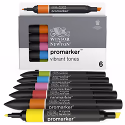 Winsor &amp; Newton 884955070352, 6 pièce(s), Cyan, Vert, Orange, Rose, Rouge, Jaune, Assortie, Noir, Poppy, Mandarin, Cyan,  ...