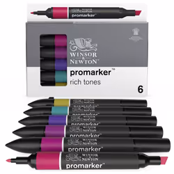 Winsor & Newton 884955070369, 6 pièce(s), Bleu, Rose, Violet, Rouge, Violet, Jaune, Assortie, Noir, Cardinal Red, Moss, M ...