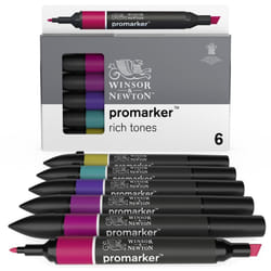 Winsor & Newton 884955070369 marqueur 6 pièce(s) Assortie Bleu, Rose, Violet, Rouge, Violet, Jaune