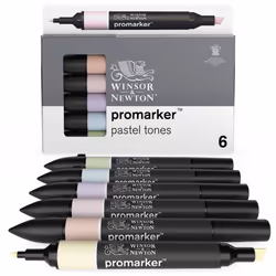 Winsor & Newton 884955070383, 6 pièce(s), Vert, Pêche, Rose, Violet, Jaune, Assortie, Noir, Soft Peach, Buttercup, Meadow ...