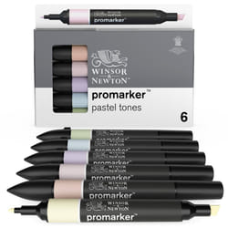 Winsor & Newton 884955070383 marqueur 6 pièce(s) Assortie Vert, Pêche, Rose, Violet, Jaune