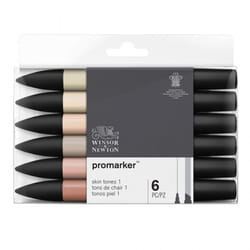 Winsor & Newton 884955070390 marqueur 6 pièce(s) Assortie Corail, Ivoire, Pêche