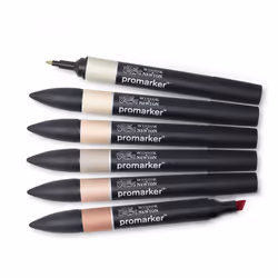 Winsor & Newton 884955070390 marqueur 6 pièce(s) Assortie Corail, Ivoire, Pêche - Vue supplémentaire 4
