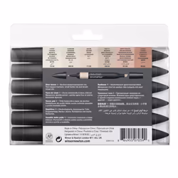 Winsor & Newton 884955070390 marqueur 6 pièce(s) Assortie Corail, Ivoire, Pêche - Vue supplémentaire 6