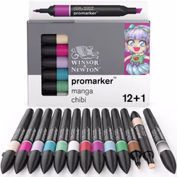 Winsor &amp; Newton 884955070666, 13 pièce(s), Beige, Bleu, Marron, Vert, Gris, Rose, Rouge, Violet, Assortie, Noir, Rond, En ...