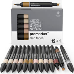 Winsor & Newton 884955080122 marqueur 13 pièce(s) Assortie Beige, Marron, Citron (couleur), Acajou, Rose, Rouge, Rose, Blanc