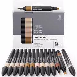 Winsor & Newton 884955080122 marqueur 13 pièce(s) Assortie Beige, Marron, Citron (couleur), Acajou, Rose, Rouge, Rose, Blanc - Vue supplémentaire 5