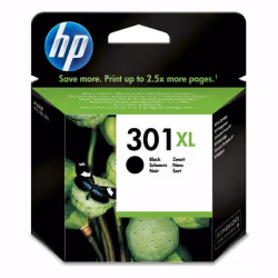 HP 301XL cartouche d'encre noir grande capacité authentique, Rendement élevé (XL), Noir, Encre à pigments, 8 ml, 1 pièce(s), ...
