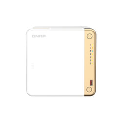 QNAP TS-462-4G NAS Tower Intel® Celeron® N4505 4 Go DDR4 0 To QNAP QTS Blanc