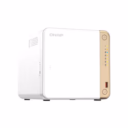 QNAP TS-462-4G NAS Tower Intel® Celeron® N4505 4 Go DDR4 0 To QNAP QTS Blanc