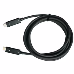 QNAP CAB-TBT315M-40G, Mâle, Mâle, 1,5 m, Noir, 40 Gbit/s, Rond