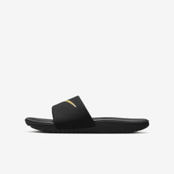 Claquette Nike Kawa pour enfant/ado - Noir