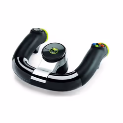 Microsoft Wireless Speed Wheel, Volant, Xbox, Touche Retour, Bouton Démarrer, Numérique, Sans fil, Noir