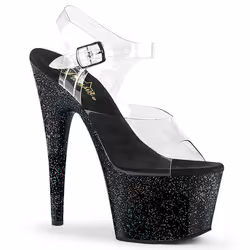 Pleaser Shoes Adore-708MG, Sandales, Femelle, Adulte, Transparent, US (femmes), Stilettos