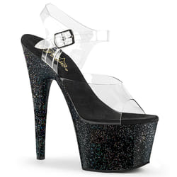 Pleaser Shoes Adore-708MG Sandales Femelle 9 Transparent
