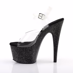Pleaser Shoes Adore-708MG Sandales Femelle 9 Transparent
