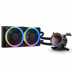 Bitspower Cyclops 240, Refroidisseur de liquide tout-en-un, Noir, Argent