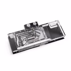 Bitspower BP-VG3090EVXC3, Refroidisseur par eau + plaque arrière, Acrylique, Acier inoxidable, Cuivre, Noir, 1/4", Carte grap ...