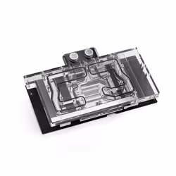 Bitspower Classic VGA, Bloc d'eau, Noir, Argent, Transparent, 3-pin, 1/4", ASUS TUF Gaming GeForce RTX 3070, 144,2 mm