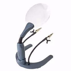 Carson HelpingHands Magnifier, AA, 149,9 mm, 144,8 mm, 203,2 mm, 235 g, Gris, Transparent