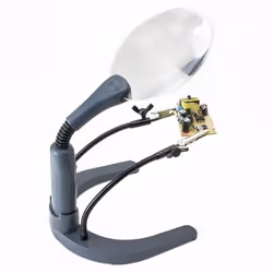 Carson HelpingHands Magnifier loupe 2x Gris, Transparent