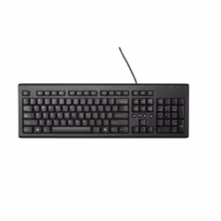 HP Clavier filaire Classic, Taille réelle (100 %), Avec fil, USB, Noir