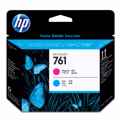 HP 761 tête d'impression DesignJet magenta/cyan, HP DesignJet T7100 Printer, Jet d'encre, Magenta, Cyan, CH646A, Singapour, 2 ...