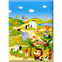 Dwinguler Zoo Multicolore Tapis de jeux pour bébé