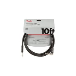 Câble jack Fender Professional Series Instrument Droit-coudé noir - 3m