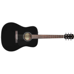 Fender CD-60 DREAD V3 DS Guitare acoustique Dreadnought 6 cordes Noir, Noyer