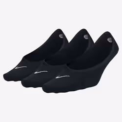 Nike Lightweight, Chausettes invisibles, Noir, Blanc, Adulte, Femelle, 38 - 42, Spéciale