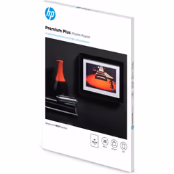 HP Papier photo Premium Plus, finition satinée, 300 g/m2, A4 (210 x 297 mm), 20 feuilles
