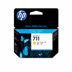 HP 711 cartouche d'encre DesignJet jaune, 29 ml, Encre à pigments, 1 pièce(s)
