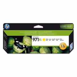 HP 971XL cartouche d'encre jaune grande capacité authentique, Rendement élevé (XL), Encre à pigments, 83 ml, 6600 pages, 1 pi ...