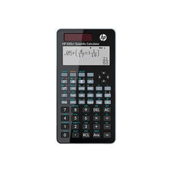 Calculatrice scientifique - HP - 300s+ - 15 chiffres - Panneau solaire - Noir