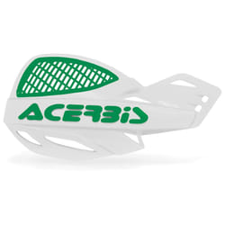 Acerbis MX Uniko Vented Protecteurs de main, blanc-vert pour Hommes