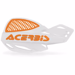 Acerbis MX Uniko Vented Protecteurs de main, blanc-orange pour Hommes