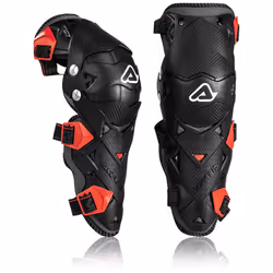 Acerbis Impact Evo 3.0 Protecteurs de genou, noir-rouge pour Hommes